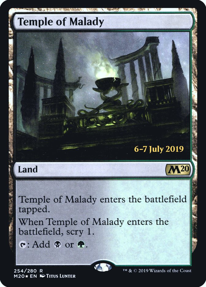 Temple of Malady [Core Set 2020 Prerelease Promos] | Tables and Towers