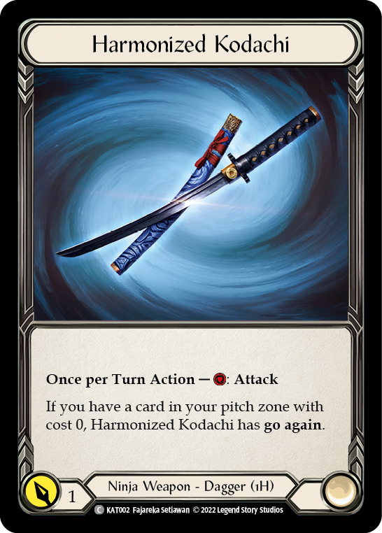 Harmonized Kodachi [KAT002] (Outsiders Katsu Blitz Deck) | Tables and Towers