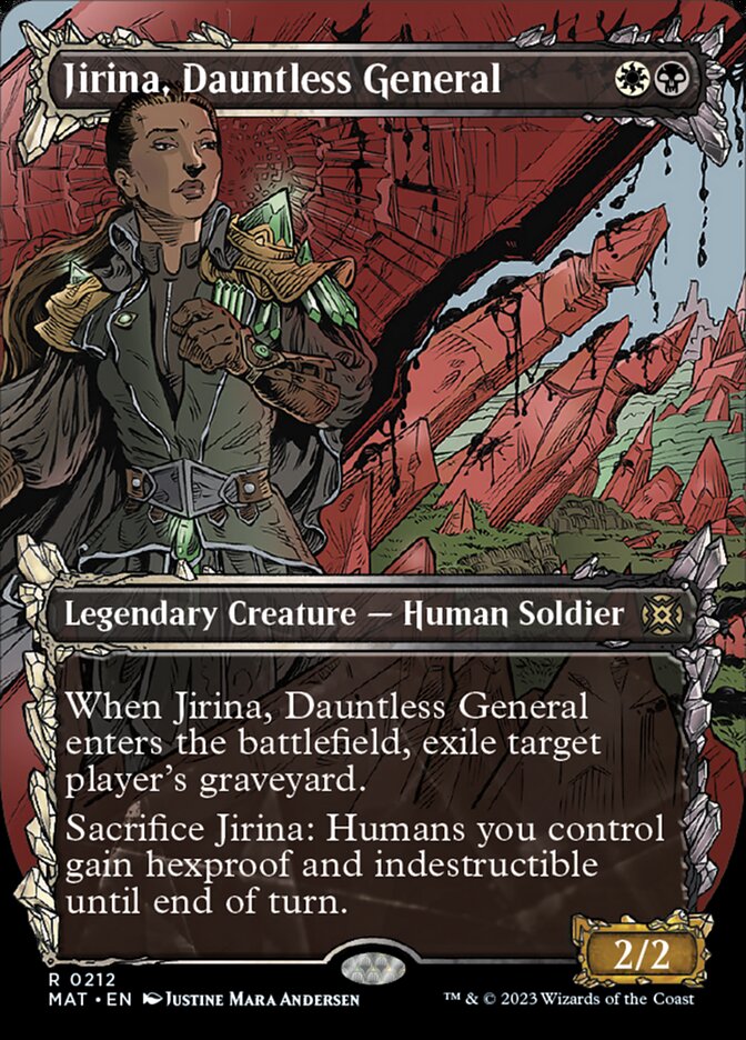 Jirina, Dauntless General (Showcase Halo Foil) [March of the Machine: The Aftermath] | Tables and Towers