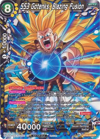 SS3 Gotenks, Blazing Fusion (BT10-153) [Revision Pack 2020] | Tables and Towers