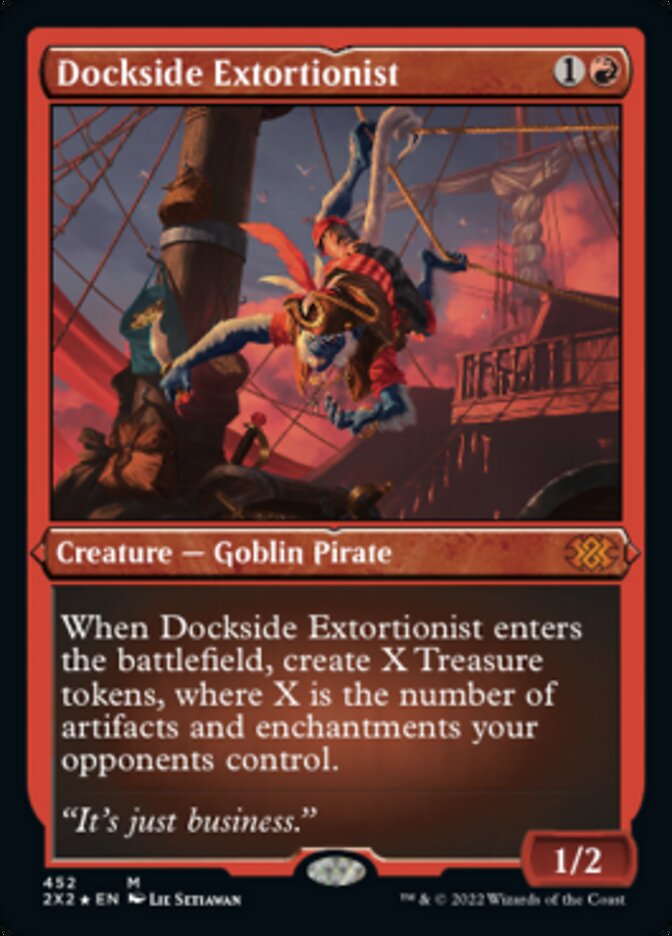 Dockside Extortionist (Foil Etched) [Double Masters 2022] | Tables and Towers