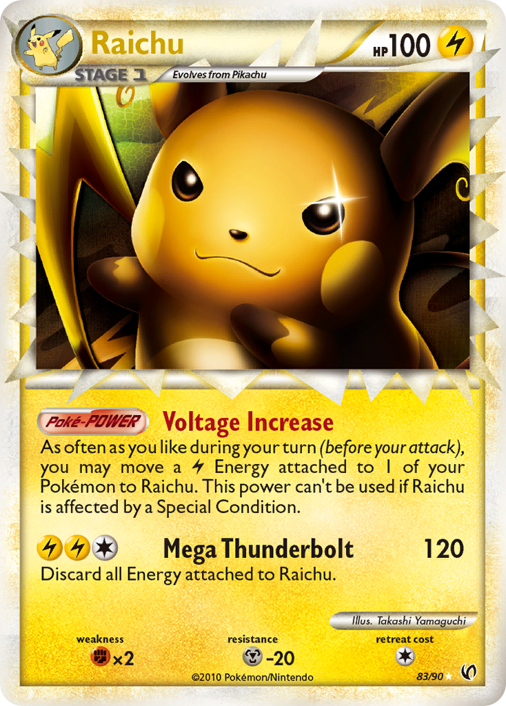 Raichu (83/90) [HeartGold & SoulSilver: Undaunted] | Tables and Towers