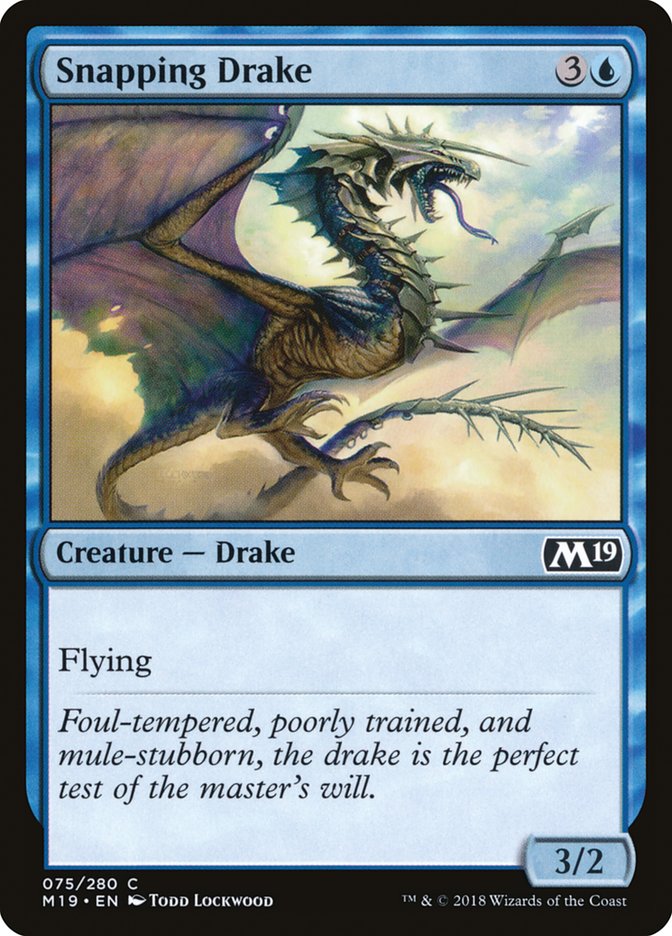 Snapping Drake [Core Set 2019] | Tables and Towers