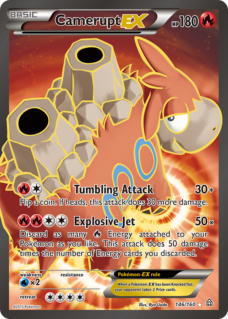 Camerupt EX (146/160) [XY: Primal Clash] | Tables and Towers