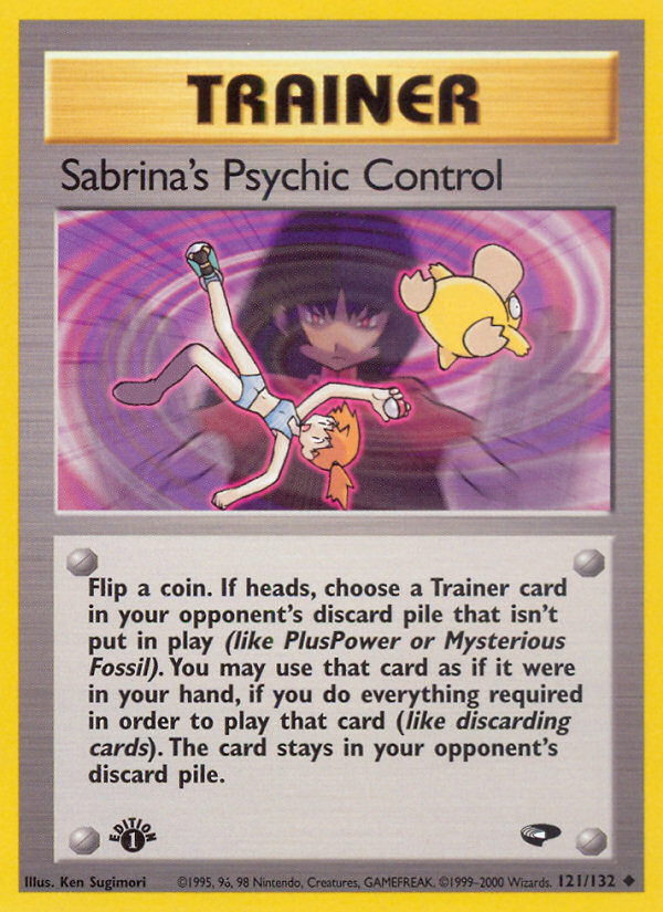 Sabrina's Psychic Control (121/132) [Gym Challenge 1st Edition] | Tables and Towers