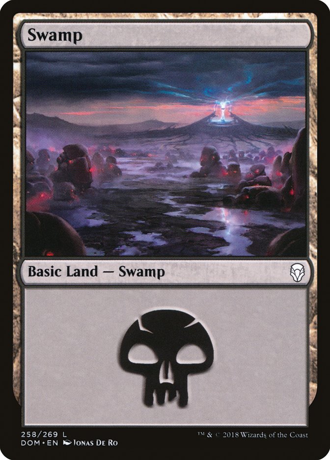 Swamp (258) [Dominaria] | Tables and Towers
