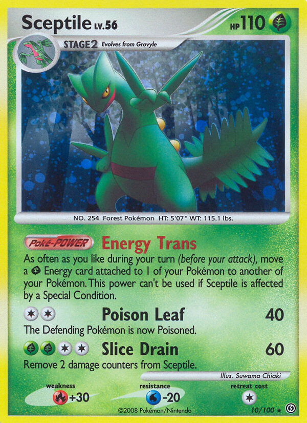 Sceptile (10/100) (Theme Deck Exclusive) [Diamond & Pearl: Stormfront] | Tables and Towers