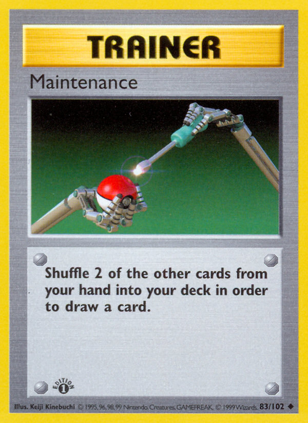 Maintenance (83/102) (Shadowless) [Base Set 1st Edition] | Tables and Towers