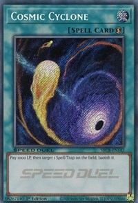 Cosmic Cyclone (Secret) [SBCB-EN142] Secret Rare | Tables and Towers