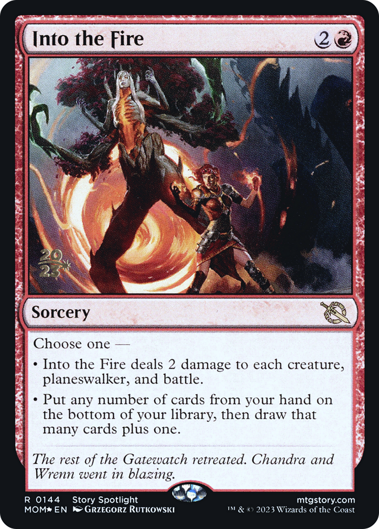 Into the Fire [March of the Machine Prerelease Promos] | Tables and Towers