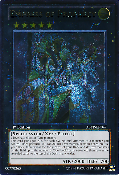 Empress of Prophecy (UTR) [ABYR-EN047] Ultimate Rare | Tables and Towers