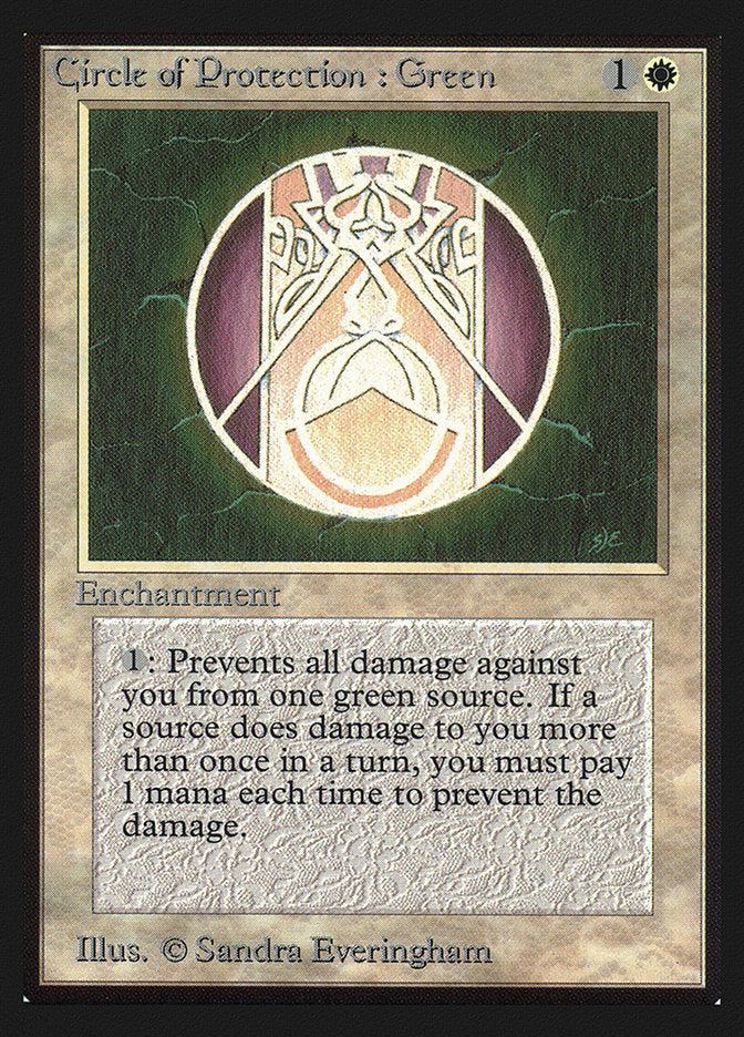 Circle of Protection: Green [Collectors' Edition] | Tables and Towers