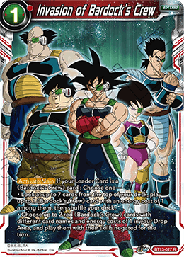 Invasion of Bardock's Crew (Rare) (BT13-027) [Supreme Rivalry] | Tables and Towers