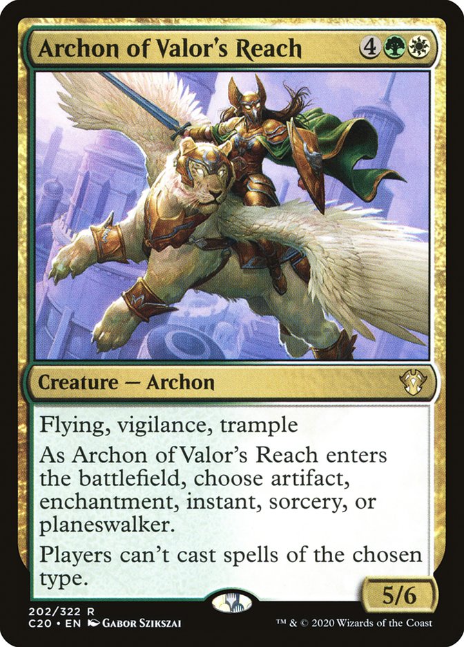 Archon of Valor's Reach [Commander 2020] | Tables and Towers