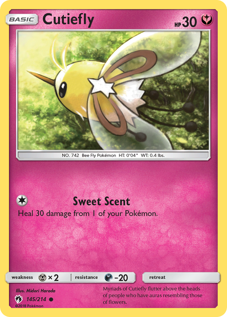 Cutiefly (145/214) [Sun & Moon: Lost Thunder] | Tables and Towers