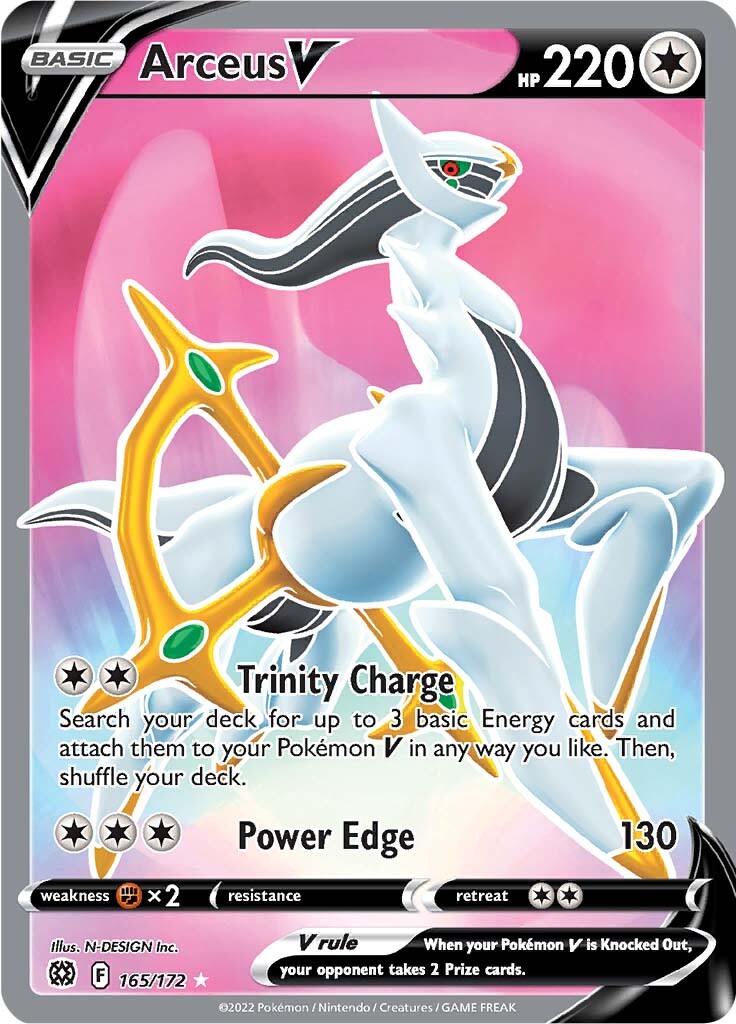 Arceus V (165/172) [Sword & Shield: Brilliant Stars] | Tables and Towers