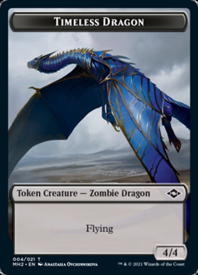 Timeless Dragon Token [Modern Horizons 2 Tokens] | Tables and Towers