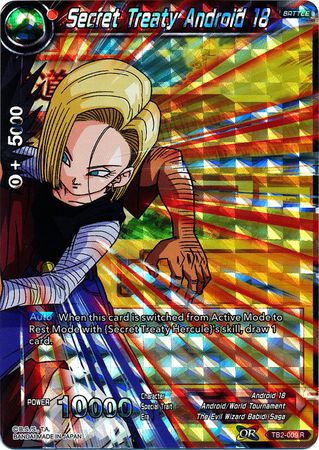 Secret Treaty Android 18 (TB2-009) [World Martial Arts Tournament] | Tables and Towers