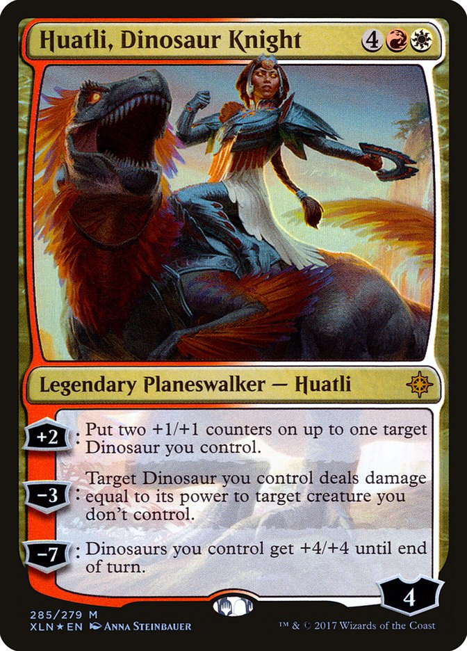 Huatli, Dinosaur Knight [Ixalan] | Tables and Towers