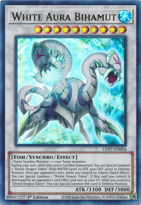 White Aura Bihamut [LED7-EN056] Ultra Rare | Tables and Towers