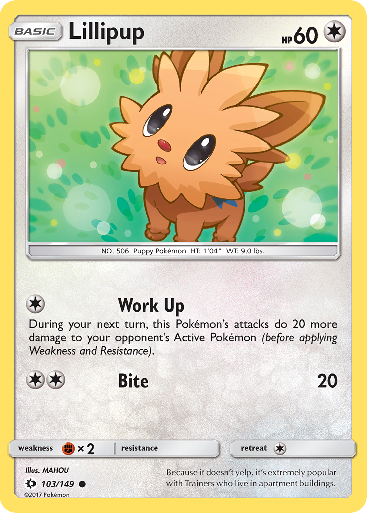 Lillipup (103/149) [Sun & Moon: Base Set] | Tables and Towers