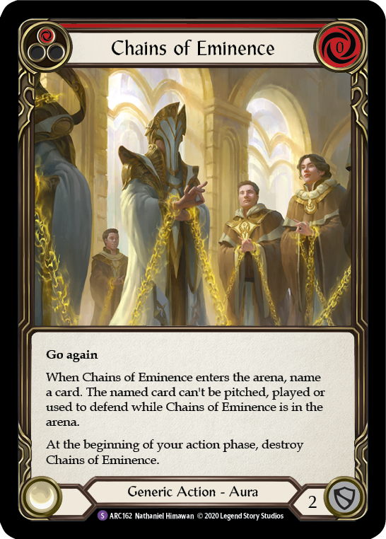 Chains of Eminence [U-ARC162] (Arcane Rising Unlimited)  Unlimited Rainbow Foil | Tables and Towers