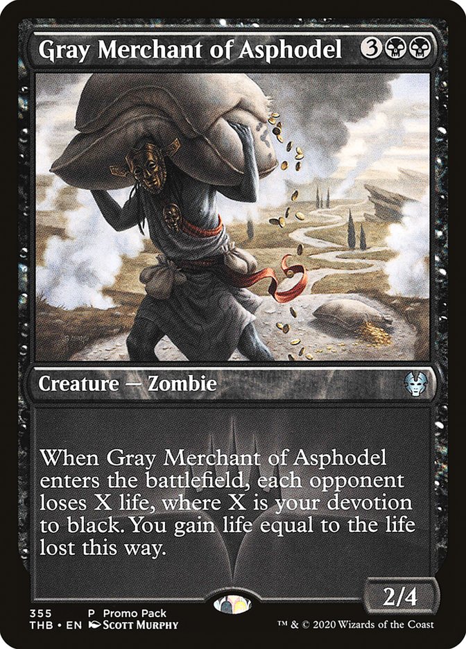 Gray Merchant of Asphodel (Promo Pack) [Theros Beyond Death Promos] | Tables and Towers