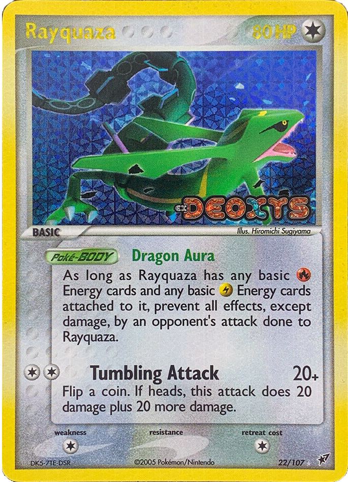 Rayquaza (22/107) (Stamped) [EX: Deoxys] | Tables and Towers