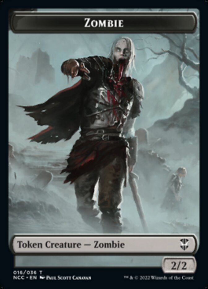 Zombie // Goat Double-Sided Token [Streets of New Capenna Commander Tokens] | Tables and Towers