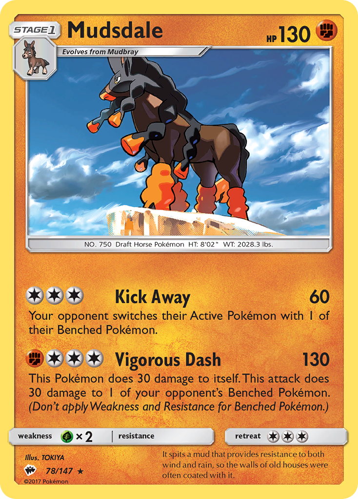 Mudsdale (78/147) [Sun & Moon: Burning Shadows] | Tables and Towers