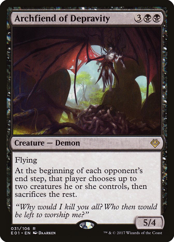 Archfiend of Depravity [Archenemy: Nicol Bolas] | Tables and Towers