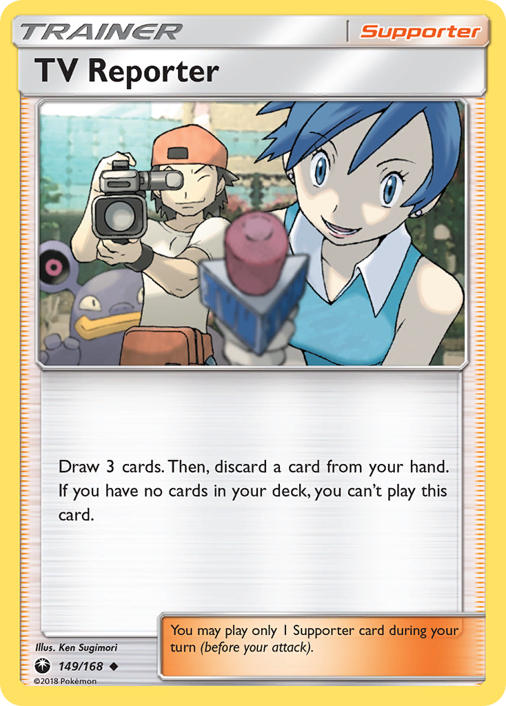 TV Reporter (149/168) [Sun & Moon: Celestial Storm] | Tables and Towers