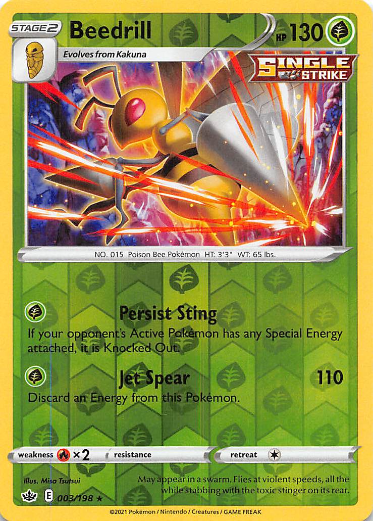 Beedrill (003/198) [Sword & Shield: Chilling Reign] | Tables and Towers