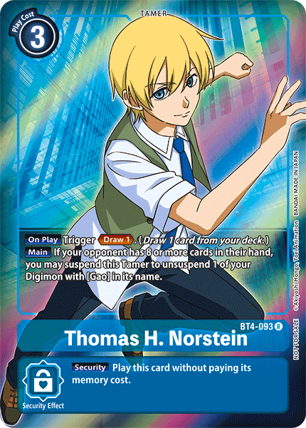 Thomas H. Norstein [BT4-093] (Buy-A-Box Promo) [Great Legend Promos] | Tables and Towers