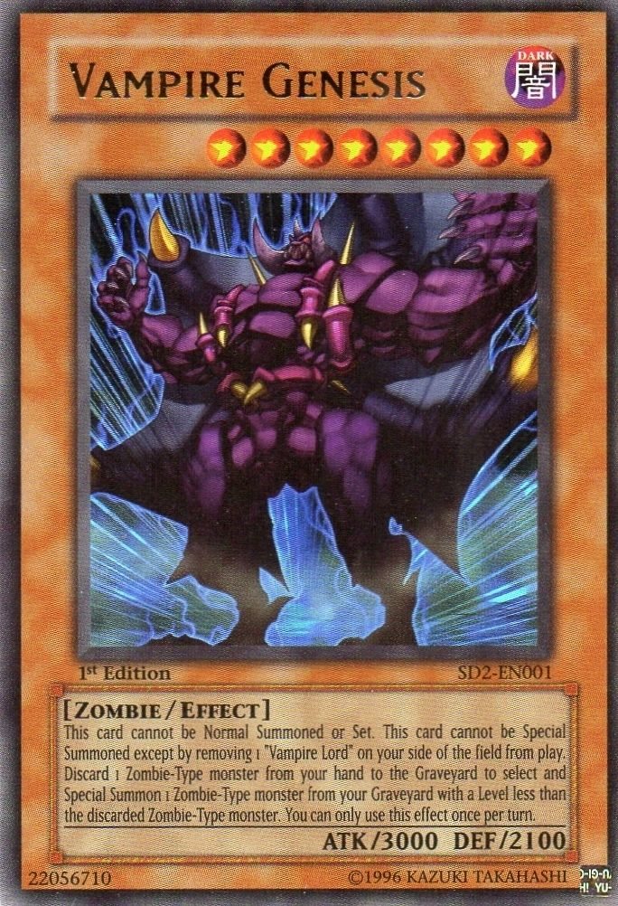 Vampire Genesis [SD2-EN001] Ultra Rare | Tables and Towers