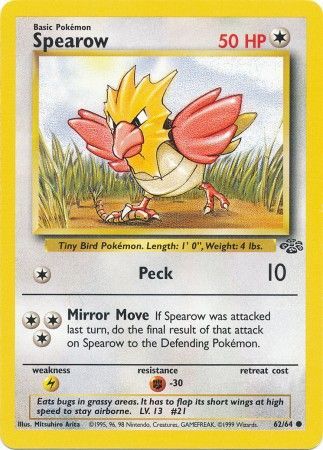 Spearow (62/64) [Jungle Unlimited] | Tables and Towers