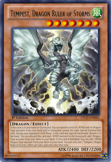 Tempest, Dragon Ruler of Storms [LTGY-EN041] Rare | Tables and Towers