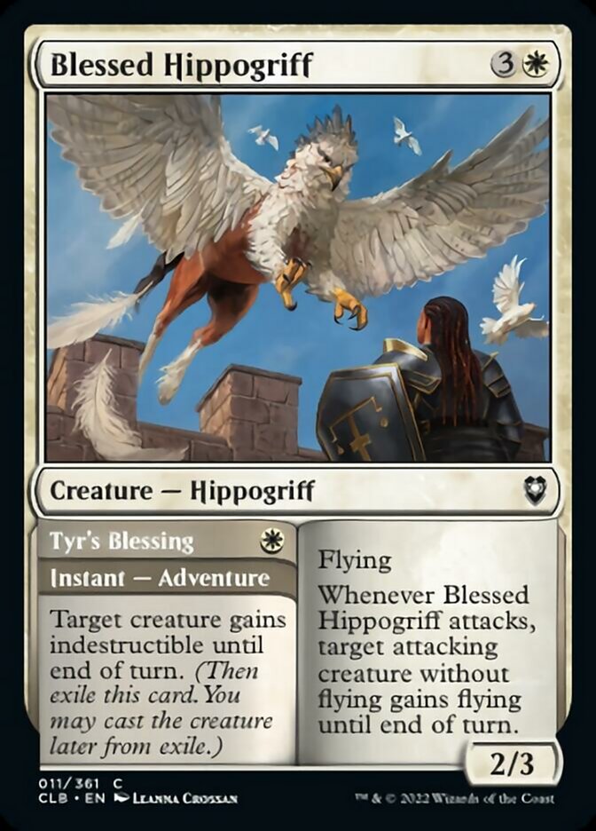 Blessed Hippogriff // Tyr's Blessing [Commander Legends: Battle for Baldur's Gate] | Tables and Towers