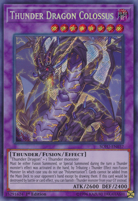 Thunder Dragon Colossus [SOFU-EN037] Secret Rare | Tables and Towers