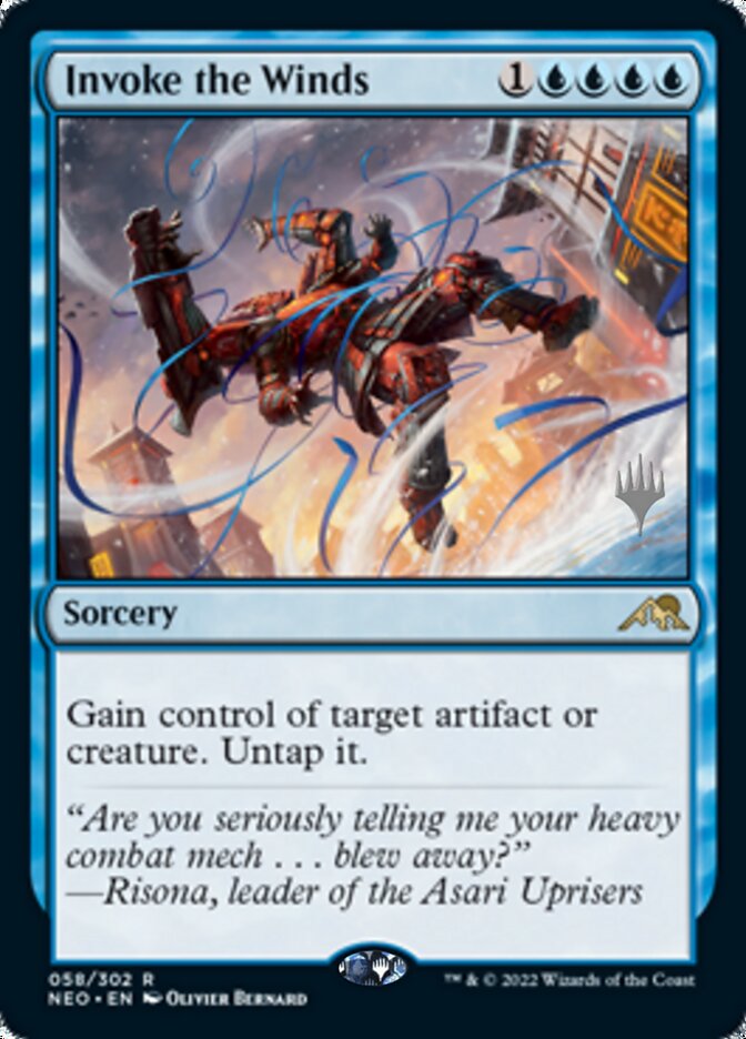 Invoke the Winds (Promo Pack) [Kamigawa: Neon Dynasty Promos] | Tables and Towers