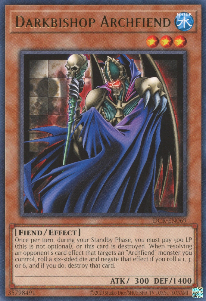 Darkbishop Archfiend [DCR-EN069] Rare | Tables and Towers