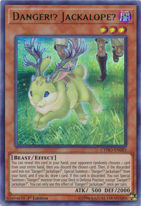 Danger!? Jackalope? [CYHO-EN085] Ultra Rare | Tables and Towers