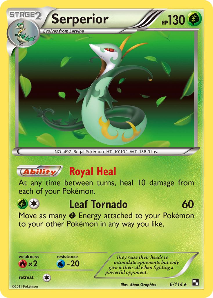 Serperior (6/114) [Black & White: Base Set] | Tables and Towers