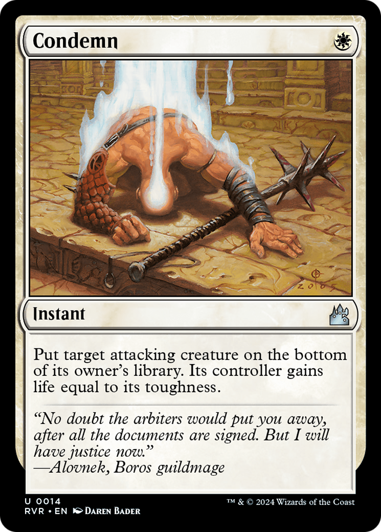 Condemn [Ravnica Remastered] | Tables and Towers