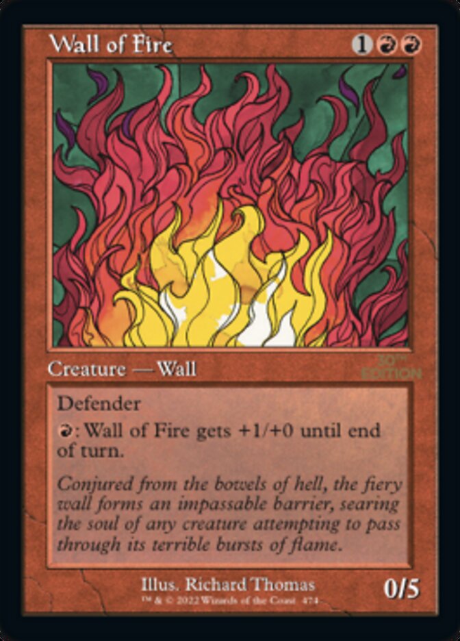 Wall of Fire (Retro) [30th Anniversary Edition] | Tables and Towers