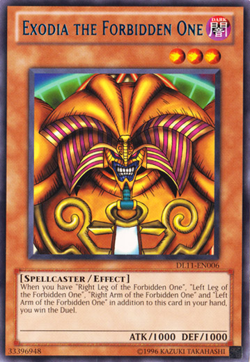 Exodia the Forbidden One (Blue) [DL11-EN006] Rare | Tables and Towers