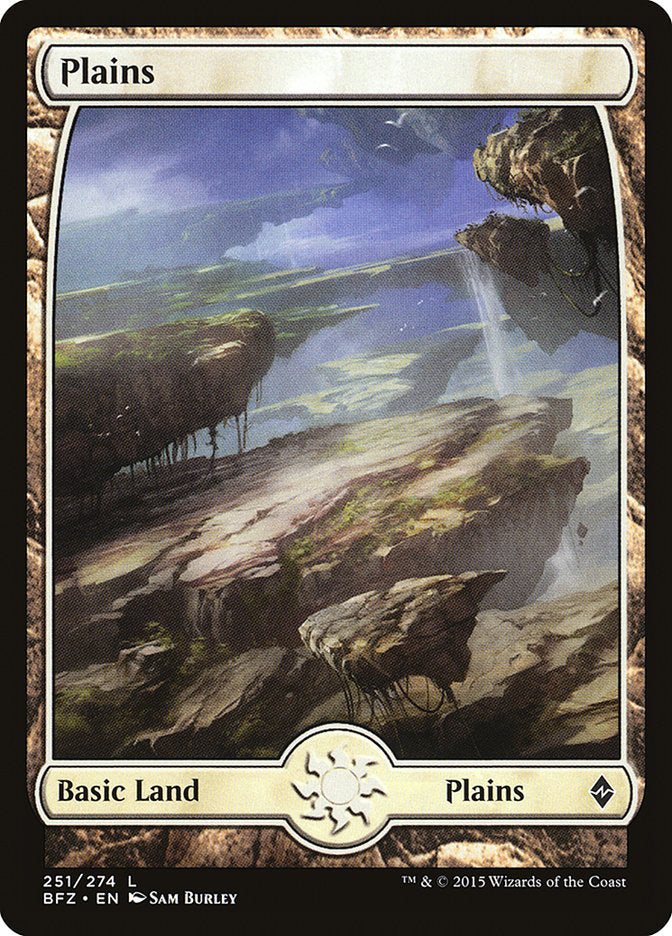 Plains (251) (Full Art) [Battle for Zendikar] | Tables and Towers