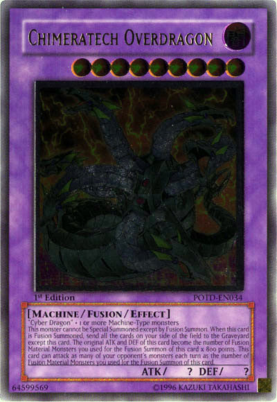 Chimeratech Overdragon [POTD-EN034] Ultimate Rare | Tables and Towers