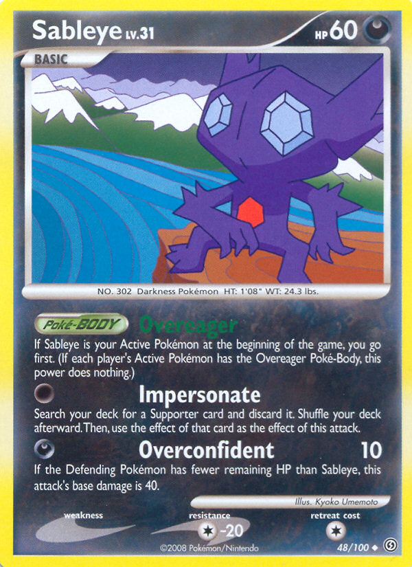 Sableye (48/100) [Diamond & Pearl: Stormfront] | Tables and Towers