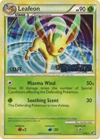 Leafeon (17/90) (Prerelease Promo) [Staff] [Nintendo: Black Star Promos] | Tables and Towers